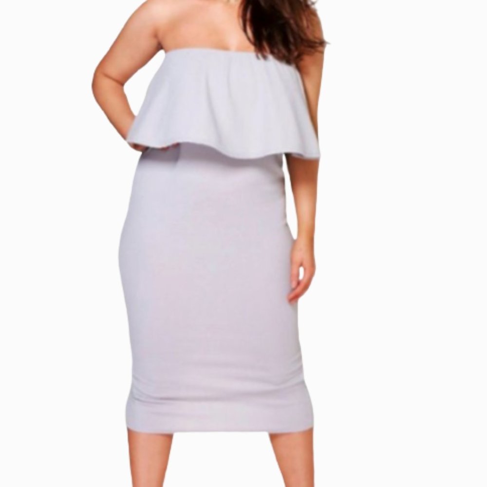 Boohoo | Ella Bandeau Dress | NWT